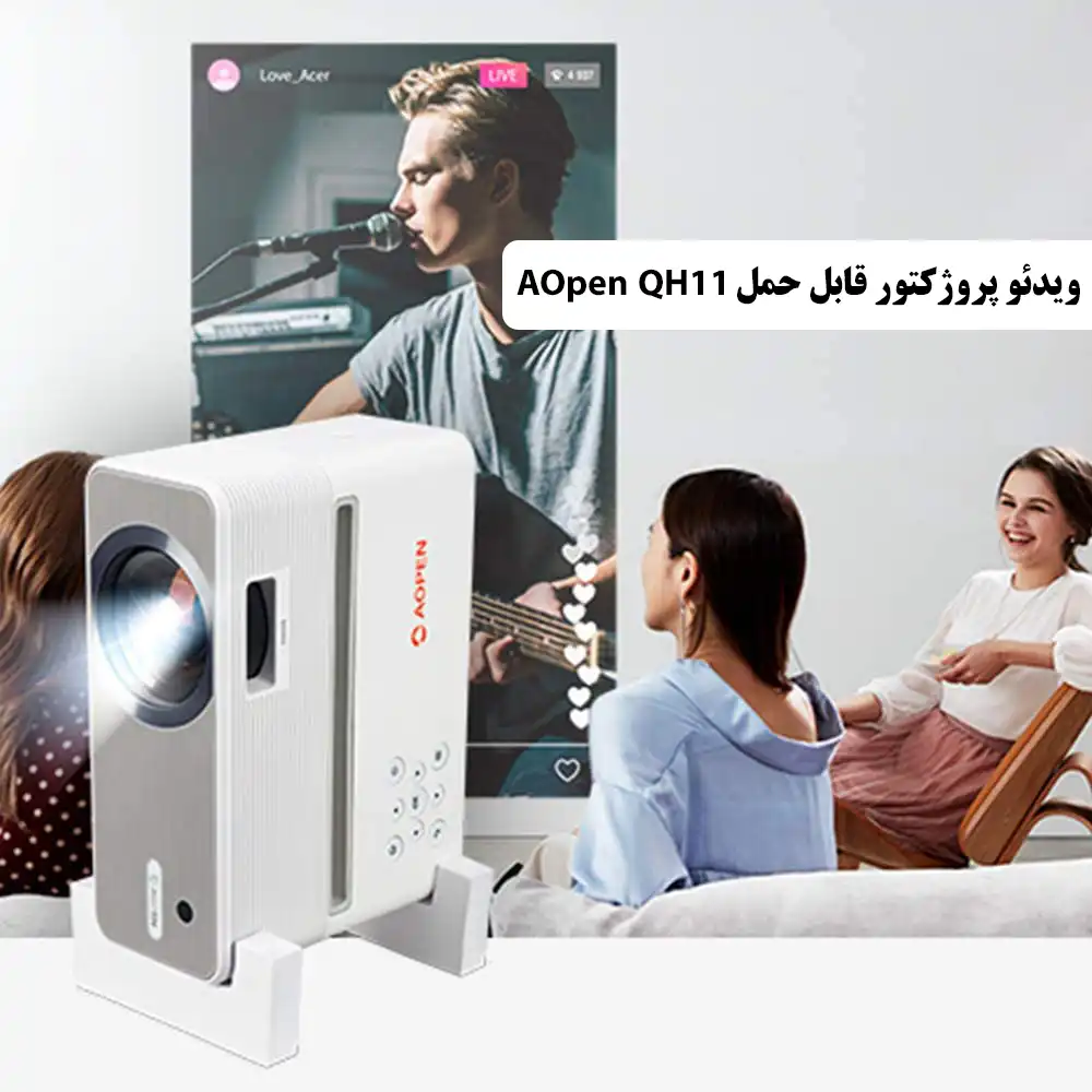 ویدئو پروژکتور AOpen QH11 Portable Projector,